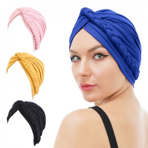 Best Women Turban Factories –  Braided turban head wrap headscarf JD-1103T – GATHERTOP