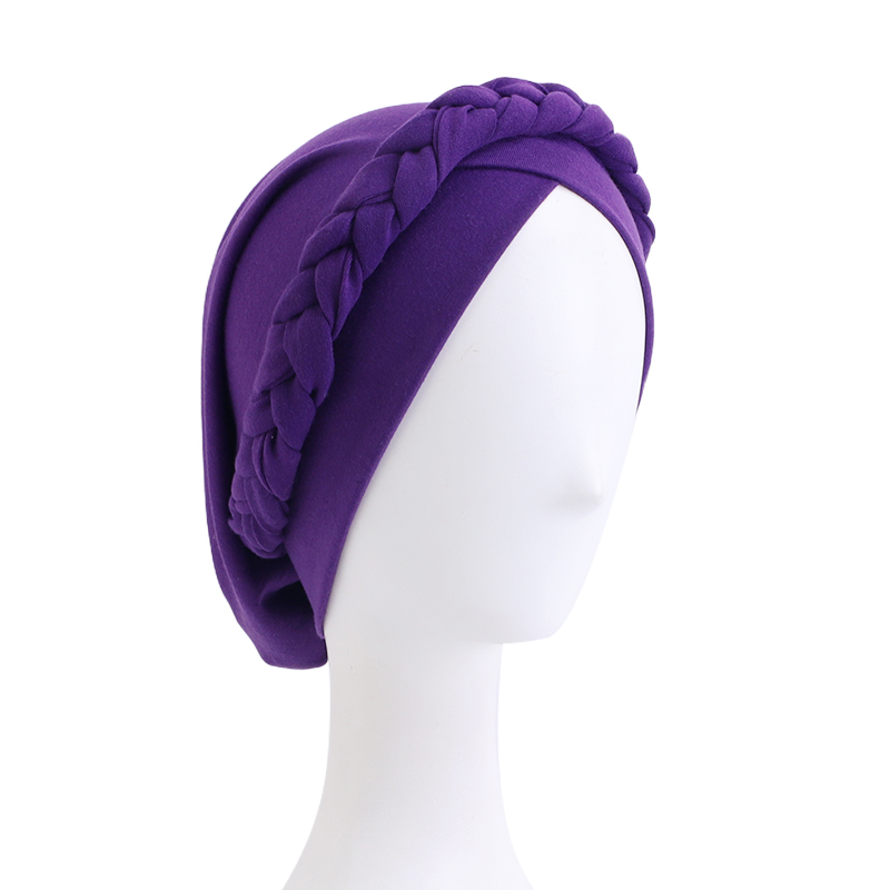 Braid turban cap pre-tied head wrap headscarf  JD-1603T