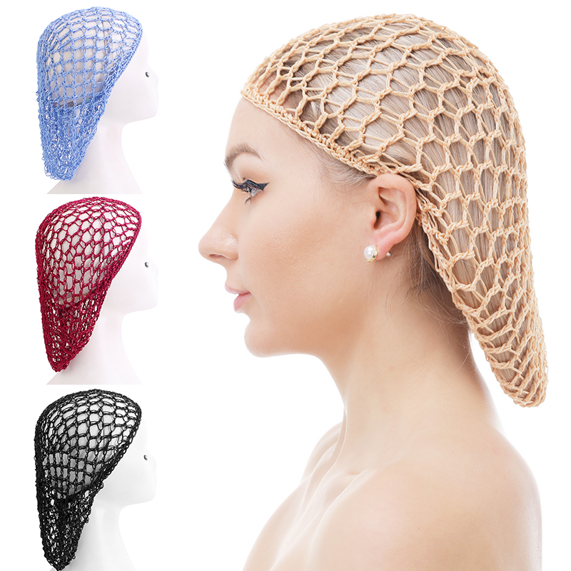 Best hair net cap Manufacturer –  Crochet hair net snood sleeping cap  JD-1001W – GATHERTOP