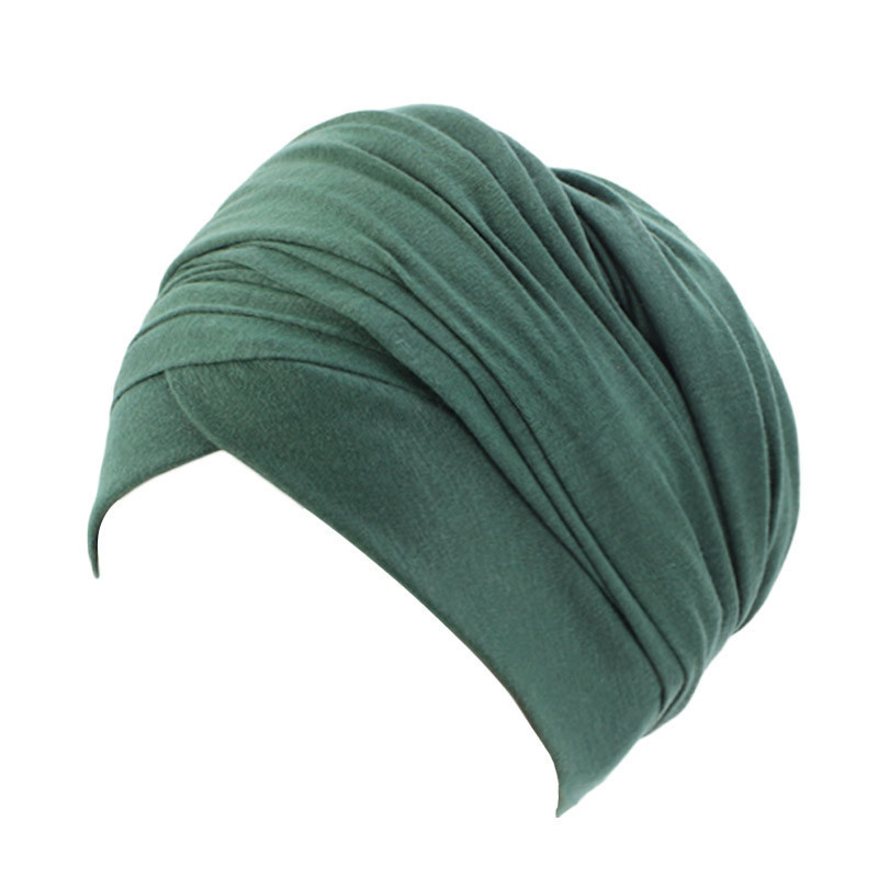 Plain stretchy turban headscarf head wrap TJM-440