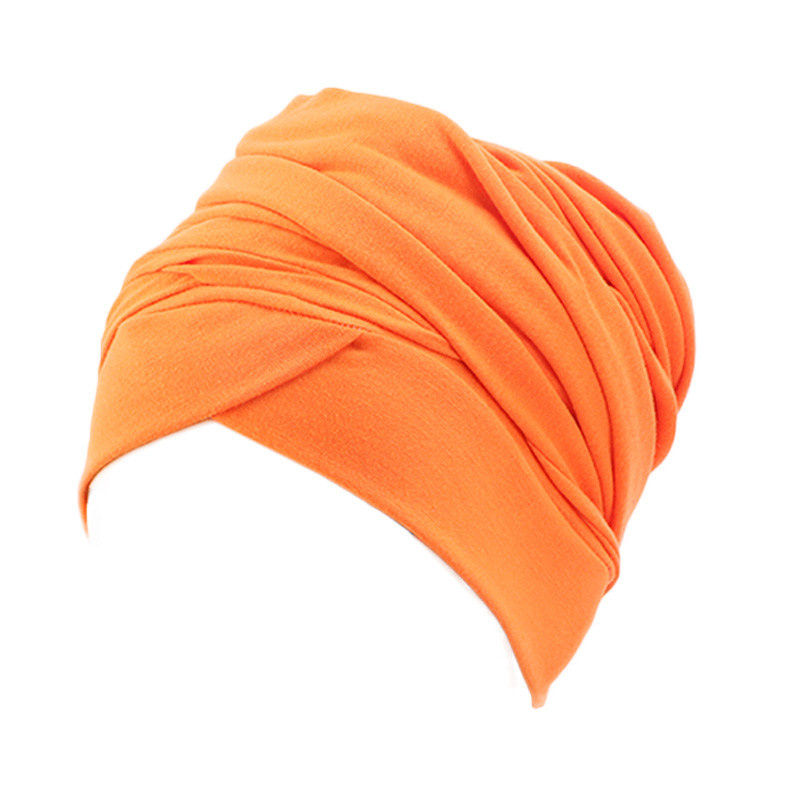 Best headscarf bandana Factory –  Plain stretchy turban headscarf head wrap TJM-440 – GATHERTOP detail pictures