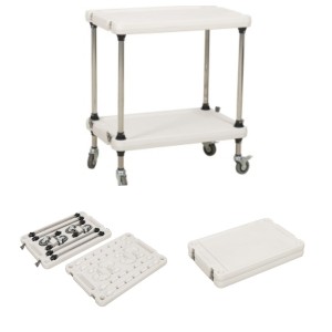 PX-QXT20 Portable Field 2-tier Medical Infusion Instrument Cart