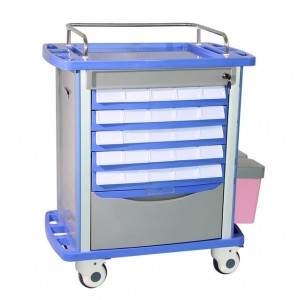 PX-TC834 ABS Movable Medication Cart on Casters