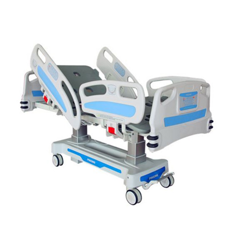Original Factory Pediatric Hospital Bed For Home - CE ISO Quality Electric Five Function Intensive Bed with Angle Indicators and Four Pieces ABS Side Rail –
