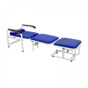 Manufacturer of Medication Carts For Assisted Living - Foldable Accompanying Chairs Sleeping Chair Medical Reclining Chair for Hospital –