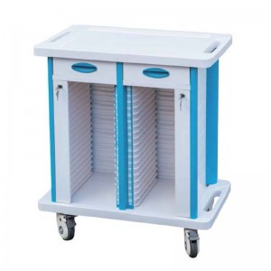 Factory supplied Medical Storage Trolley - Plastic Movable Transfusion Cart or Infusion Cart on Casters –