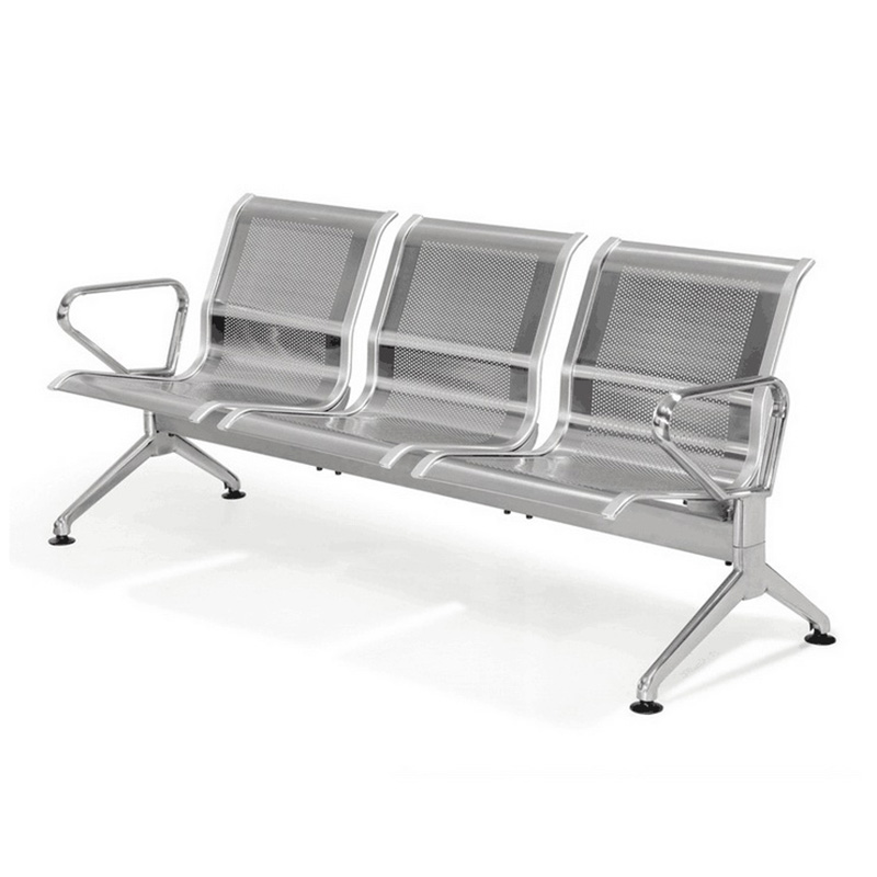 Factory directly Hospital Iv Pole - 2-4 Seats Stainless Steel or Metal Plating Bench Seat Office Waiting Room Furniture –