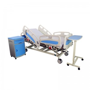 Hi-Low Fowler ICU Bed Mechanically or Electric Operated with CPR and Central Control Castors