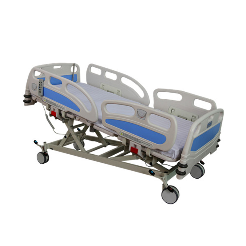 Factory wholesale Adjustable Medical Beds For Home - Hi-Low Fowler ICU Bed Mechanically or Electric Operated with CPR and Central Control Castors –