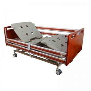 Rapid Delivery for China Home Use Adjustable Electric Bed Wooden Hospital Bed for Home Use Electric 3 Function Home Care Bed