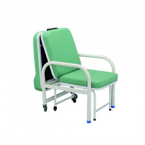 Best-Selling Metal Medical Cart - Foldable Hospital Sofa Bed Convertible Attendant Bed Accompany Cum Chair –
