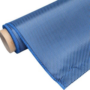 Blue Carbon Fiber Fabric