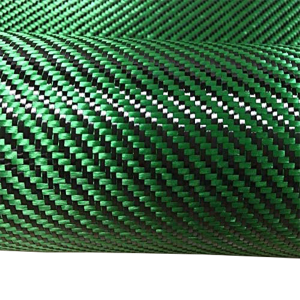 Factory wholesale 2×2 Carbon Fiber - Green Carbon Fiber Fabric – Chengyang