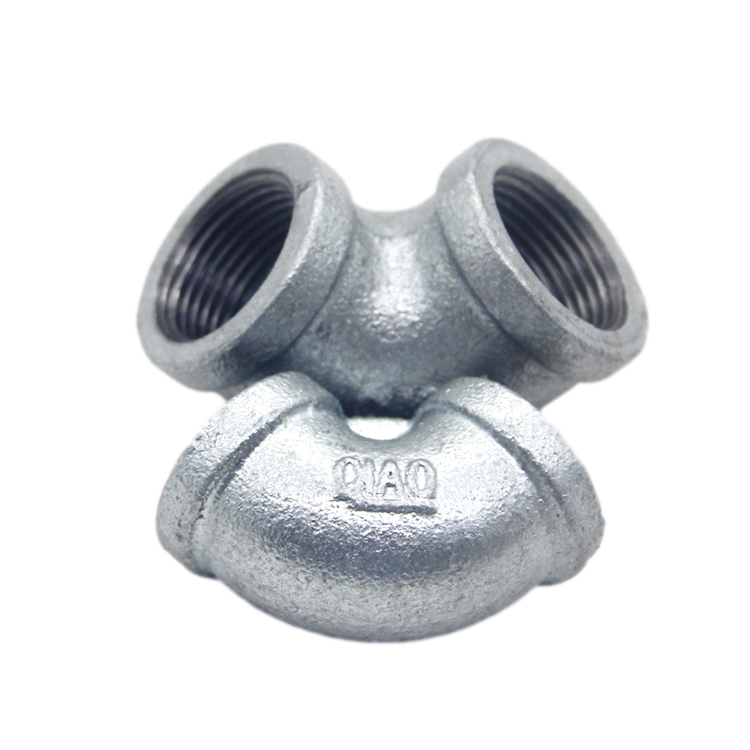 Galvanized Iron Pipe Fittings NPT Threaded Elbow in 90Degree with the Size of 1 Inch Used for Fire Fighting System