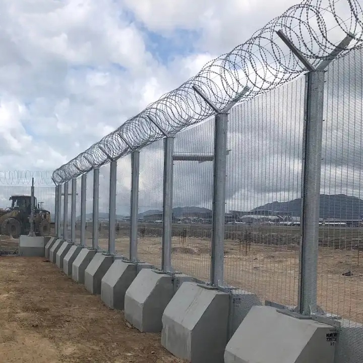2023 New design high security fence 358 Security Fence with razor barbed wire