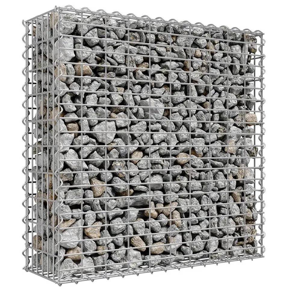 Welded Gabion Box Galvanized Gabion Baskets 200x20x20 Gabion Wall Fence For Stone Cage Wire Mesh