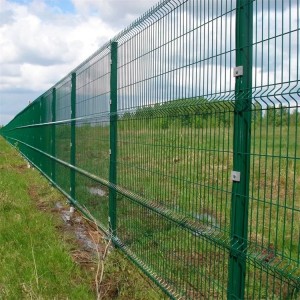 PVC Coating Curved Welded Wire Mesh Garden Farm Fence