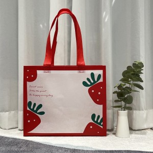 non-woven laminate promotional custom non woven shopping tote bag with logo
