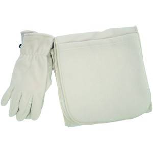 polar fleece glove and scarf,polar fleece set