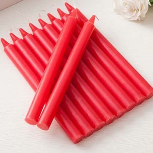 Wholesale Chile Red White Colorful Stick Candle Wax Bright Candles