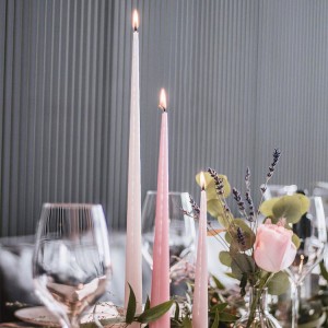smokeless European luxury long-rod wedding banquet candlelight long dinner taper candles 35CM