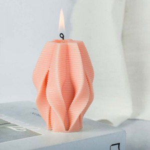 Customized 3D Shaped New design Paraffin Wax Mold Circling Pillar Candles