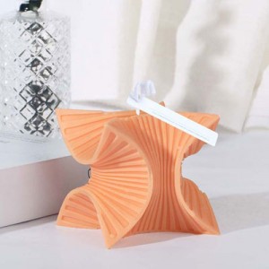 New Design Paraffin Wax Scent Twisting fan rubik’s cube Candles for Home Decor