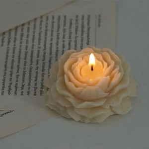 Peony Flower Shape Candle Pure Handmade Soy Wax