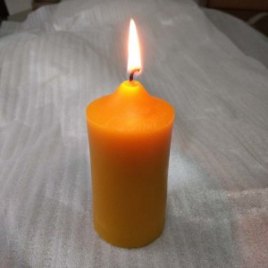 4 inch high quality 100% natural beeswax votive pillar candles