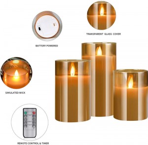 OEM/ODM China Real Wax Remote Control Led Candle - Glass LED Candle – Seawell