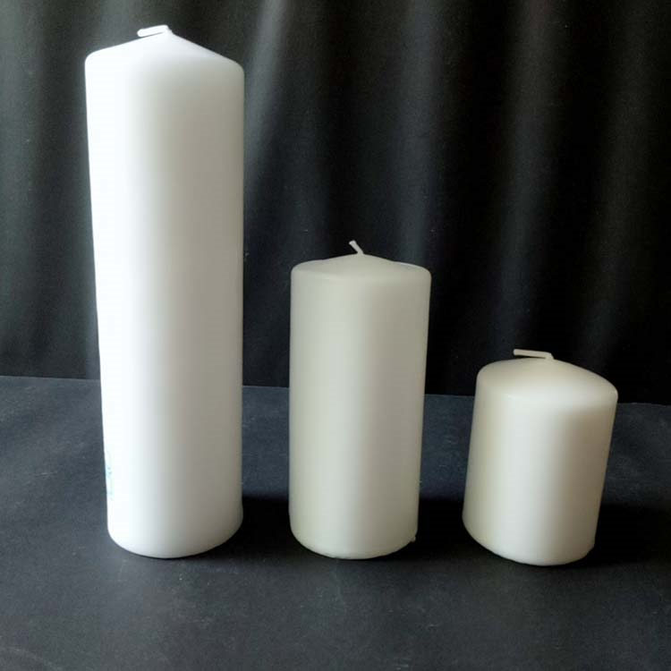 Wholesale Price White Soy Pillar Candles - Lighting and Praying Machine Pressed 7cm Unscented White Color Church Pillar Candle – Seawell