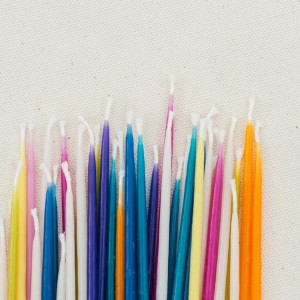 Bottom price Colorful Birthday Candle - Supply pure beeswax birthday candle for cake decoration – Seawell