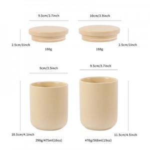 Wholesale Luxury Private Label Aromatique Urban Garden Ceramic Jars Scented Candles with Lid