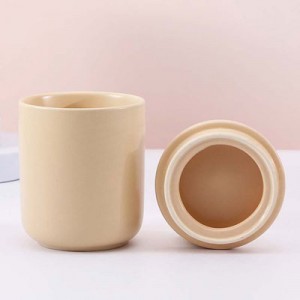 Wholesale Luxury Private Label Aromatique Urban Garden Ceramic Jars Scented Candles with Lid