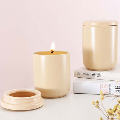 2018 wholesale price Glass Jar Candle - Wholesale Luxury Private Label Aromatique Urban Garden Ceramic Jars Scented Candles with Lid – Seawell