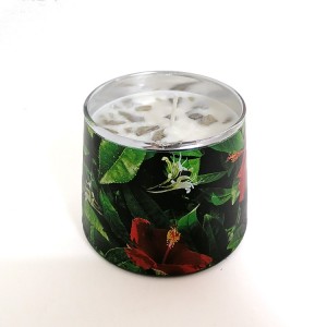 customized scented jar candles with sage and gemstone
