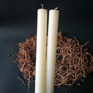 15 inch long size Vanilla Perfume Oils Paraffin Wax Pillar Stick Candles