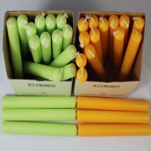Wholesale Candle supplier Paraffin Wax Unscented Bright 6 inch size Taper Stick Candles for dinners