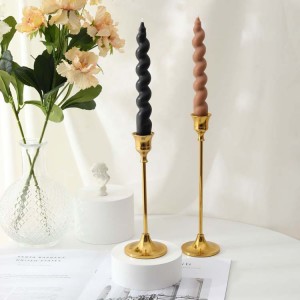 7.5 inches Sticks Twisted Spiral Taper Candles for Christmas Home Decoration Wedding Holiday dinner Part