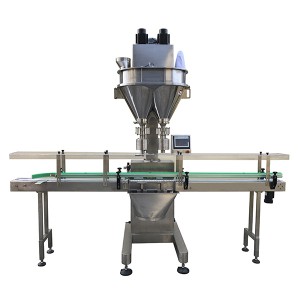 Super Lowest Price Dry Chemical Powder Filling Machine - Automatic Powder Auger filling machine (1 lane 2 fillers) Model SPCF-L12-M – Shipu Machinery