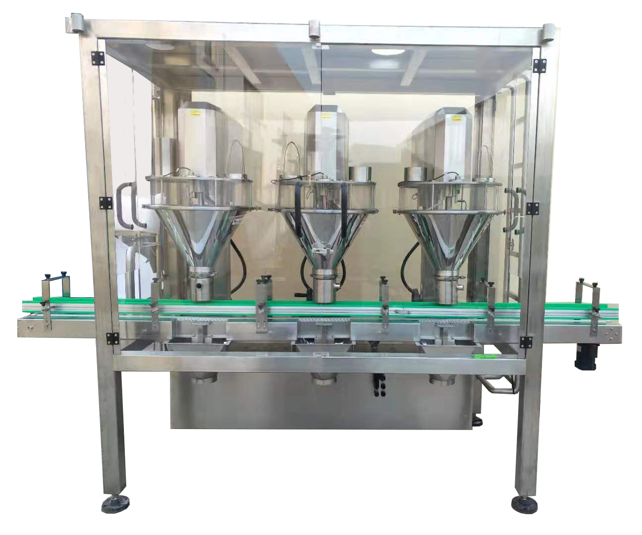 One completed milk powder canning line is succesfully tested in our factory.