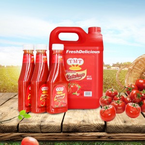 Factory production good tomato paste double concentrated 340g squeeze on tomato sauce PET bottle 5L sauce