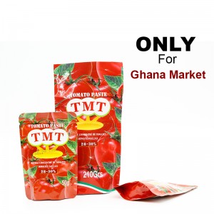 Wholesale Price Double Concentrate Brix 28% OEM Brand High Quality Sachet Tomato Paste 50g with ISO Certificate