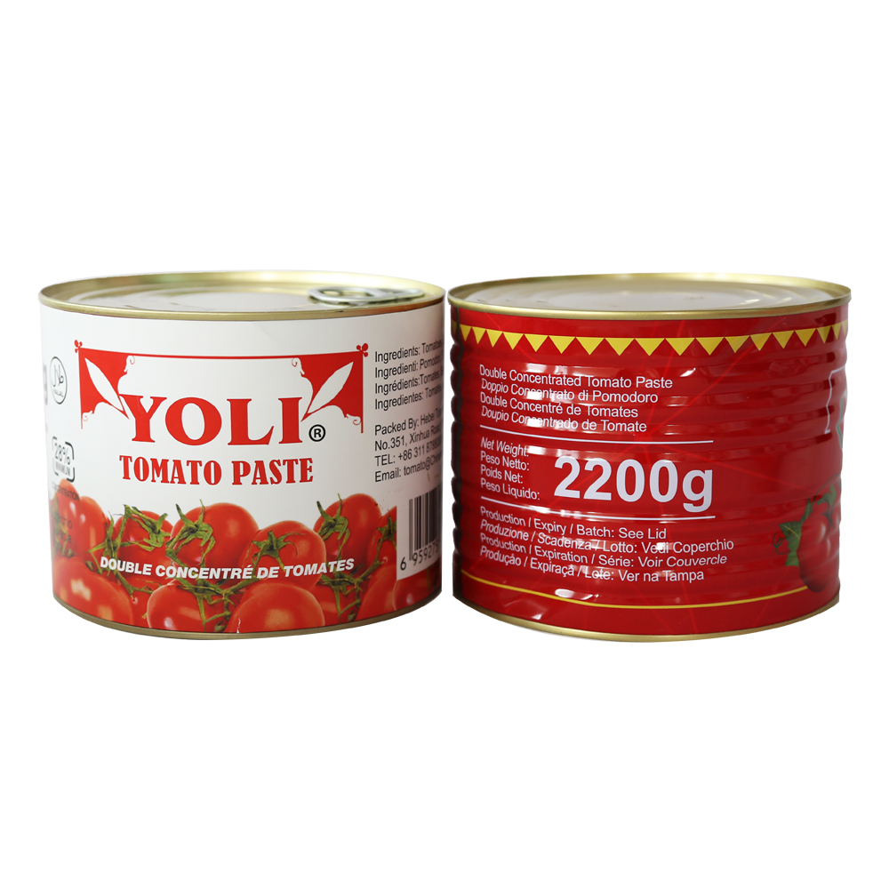 Factory popular size canned tomato paste 2200g for sale