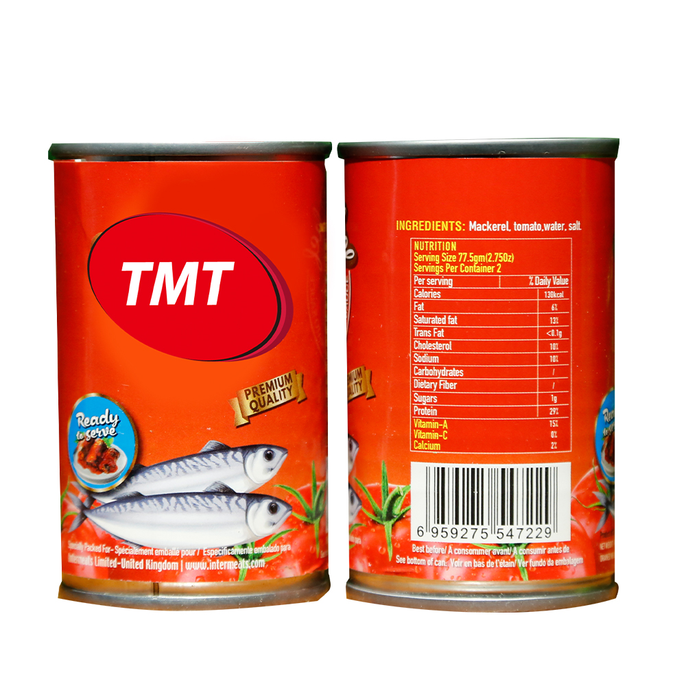 canned fish in oil Mackerel and sardine