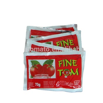 50g 56g 70g stand up sachet tomato paste for west Africa market hot sale