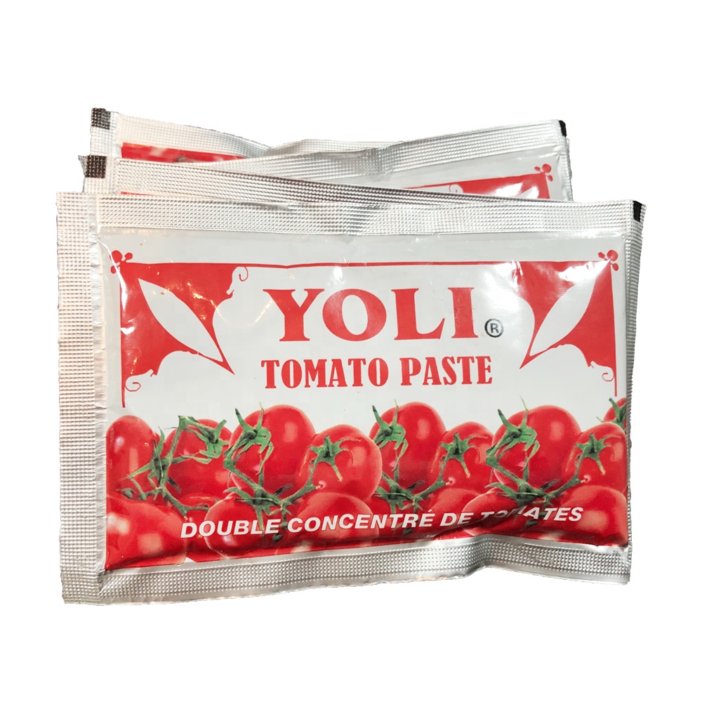 400g sachet tomato paste doy with mouth