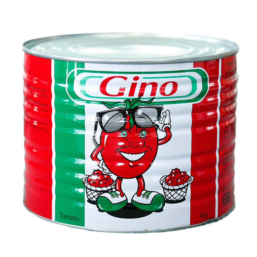 Factory price 28-30% Brix Tomato Paste 2200g HO  With OEM Brand canned tomato paste high quality