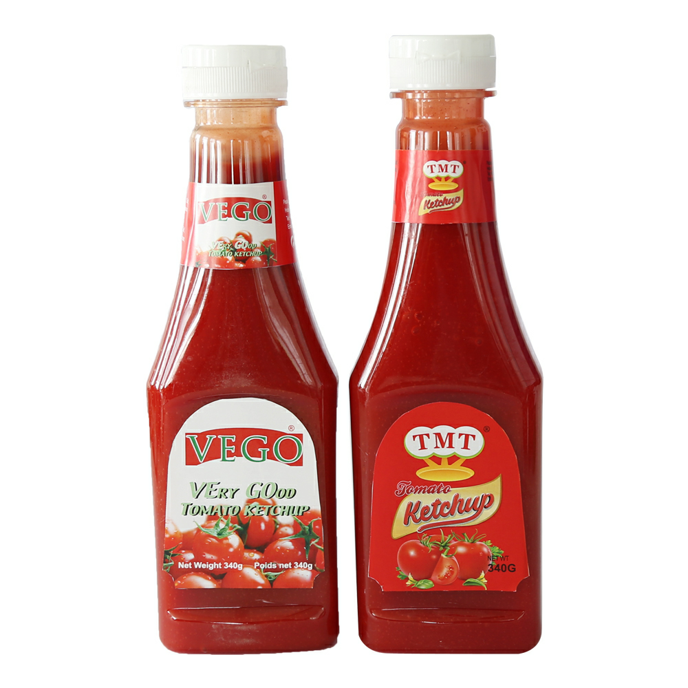 Hamburger and French Fries 340g*24 Bottles Tomato Ketchup From Factory Directly