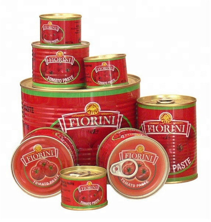 Double concentrate tomato paste 70g/210g/400g/800g easy open lid brix 18-20%/22-24%/28-30%